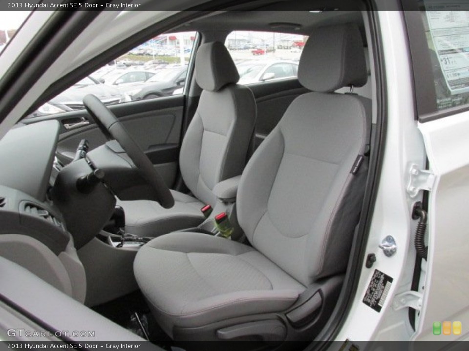 Gray Interior Front Seat for the 2013 Hyundai Accent SE 5 Door #79826125