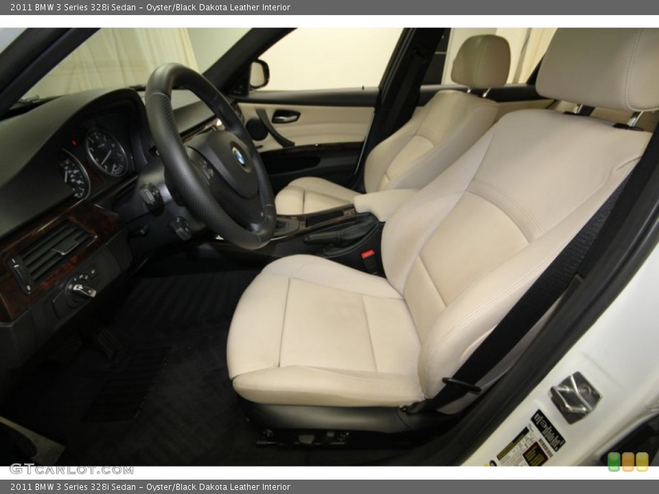 Oyster/Black Dakota Leather Interior Photo for the 2011 BMW 3 Series 328i Sedan #79826887