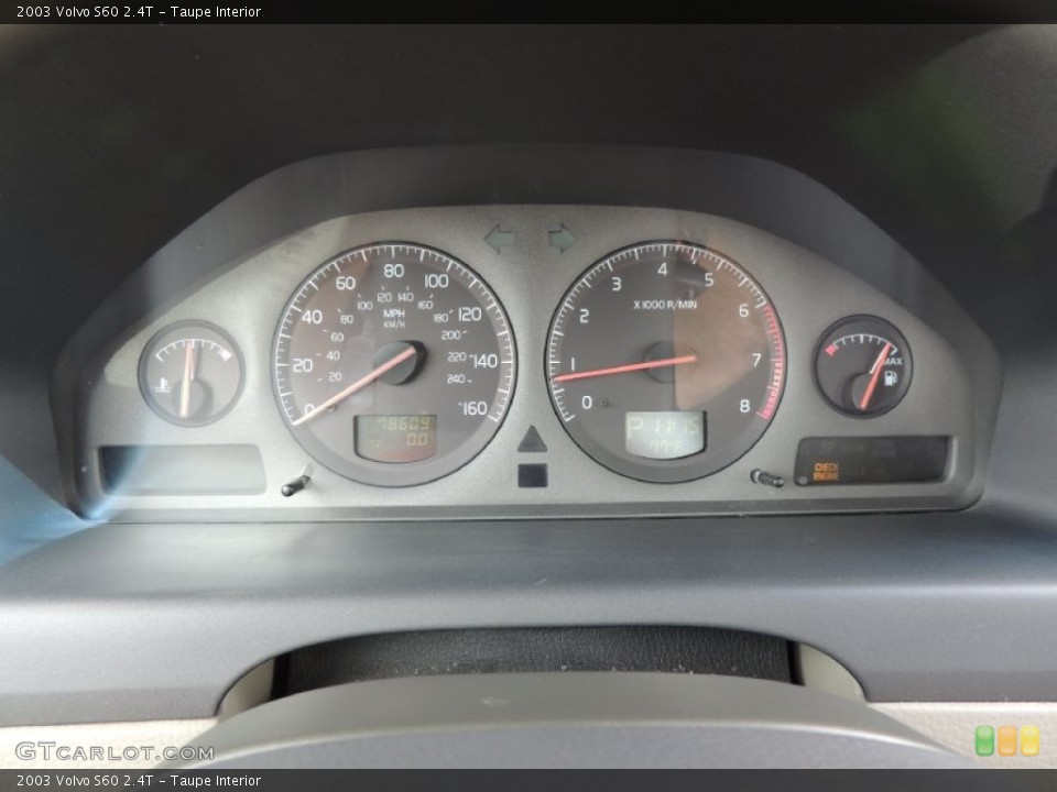 Taupe Interior Gauges for the 2003 Volvo S60 2.4T #79827334