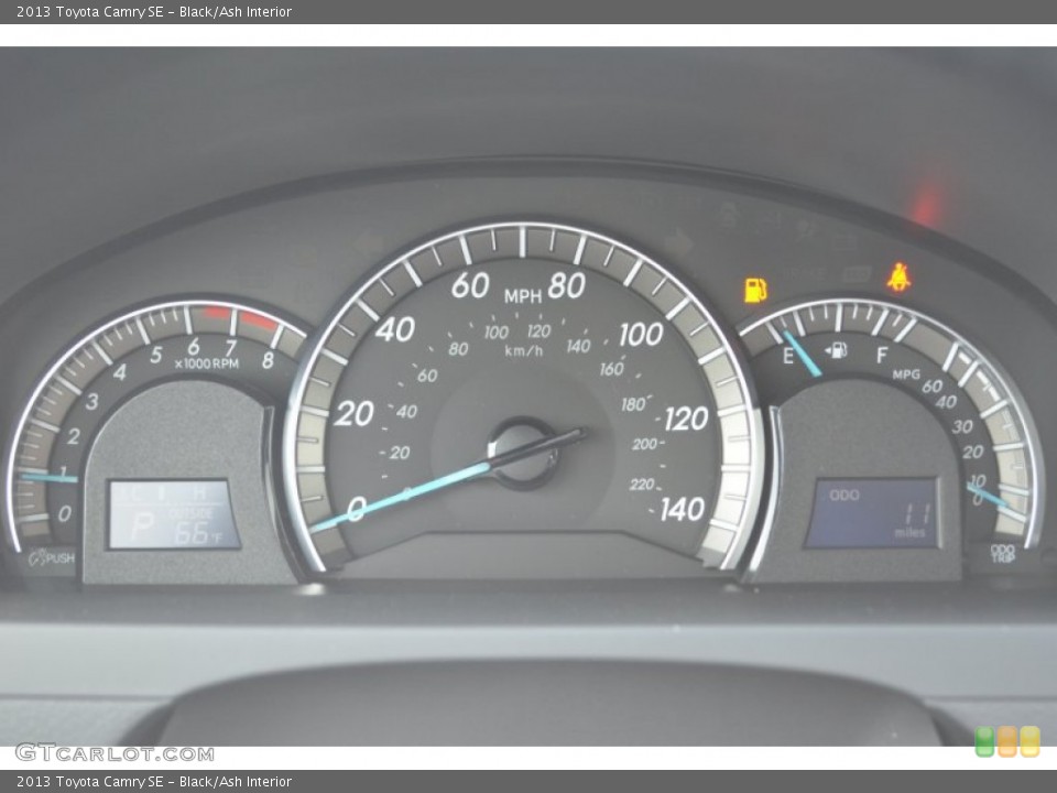 Black/Ash Interior Gauges for the 2013 Toyota Camry SE #79831925