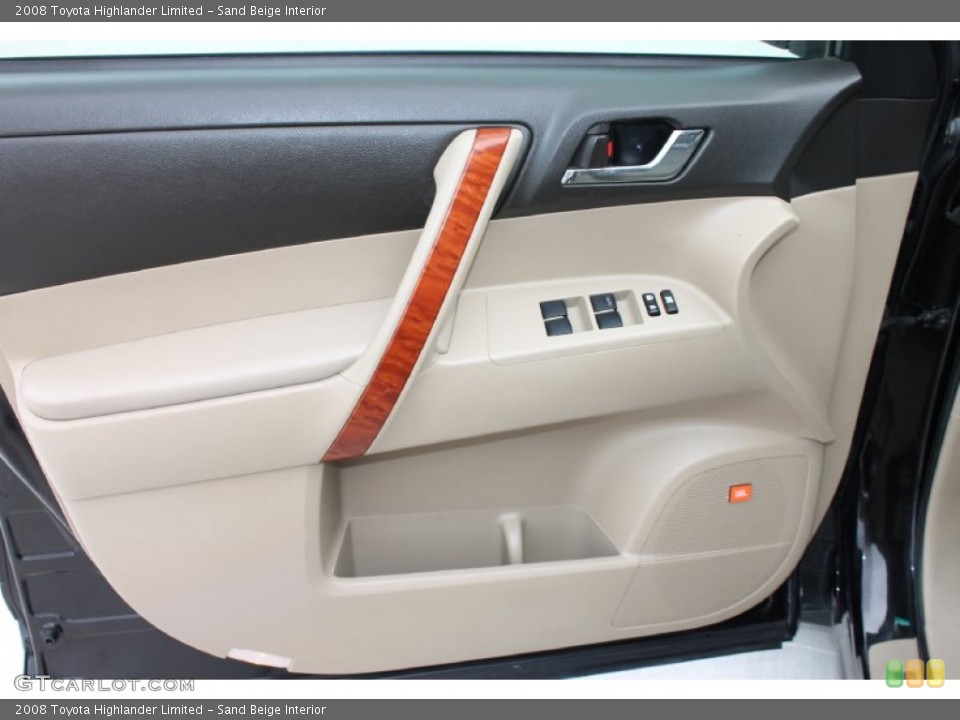 Sand Beige Interior Door Panel for the 2008 Toyota Highlander Limited #79831935