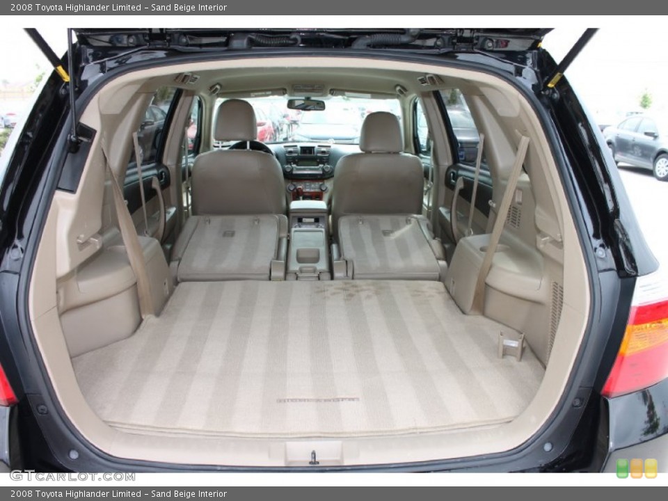Sand Beige Interior Trunk for the 2008 Toyota Highlander Limited #79832458