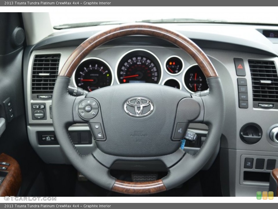Graphite Interior Steering Wheel for the 2013 Toyota Tundra Platinum CrewMax 4x4 #79832620