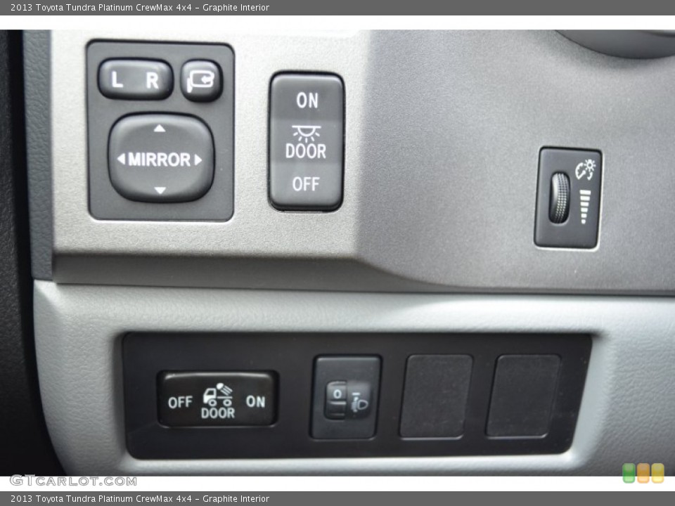 Graphite Interior Controls for the 2013 Toyota Tundra Platinum CrewMax 4x4 #79832674