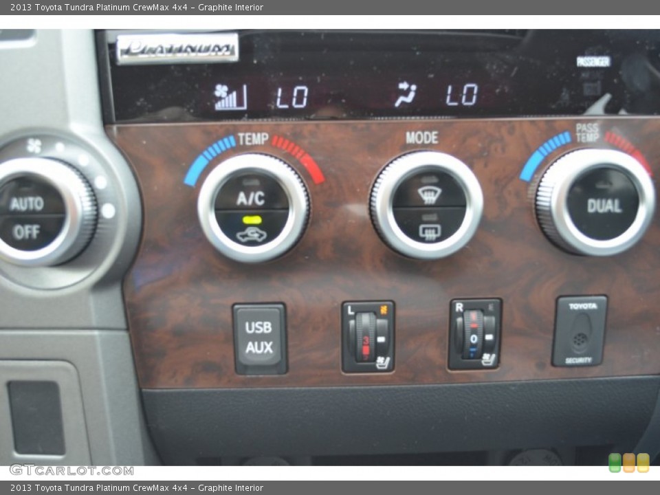Graphite Interior Controls for the 2013 Toyota Tundra Platinum CrewMax 4x4 #79832932