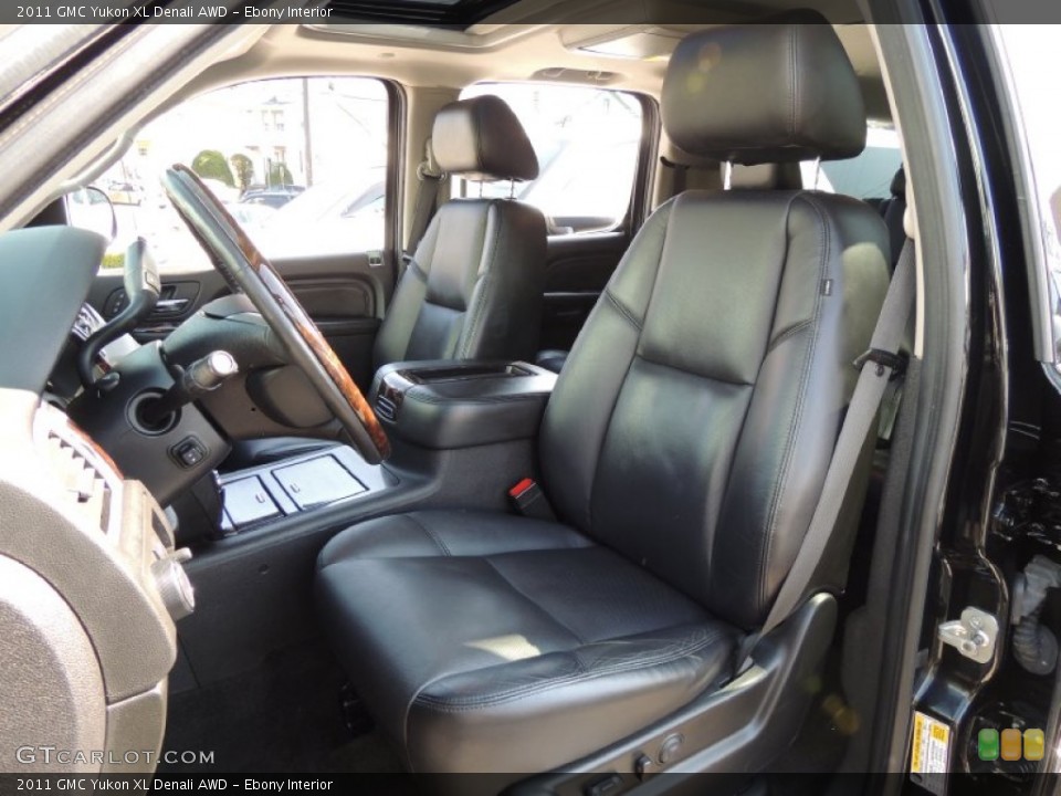 Ebony Interior Front Seat for the 2011 GMC Yukon XL Denali AWD #79833516