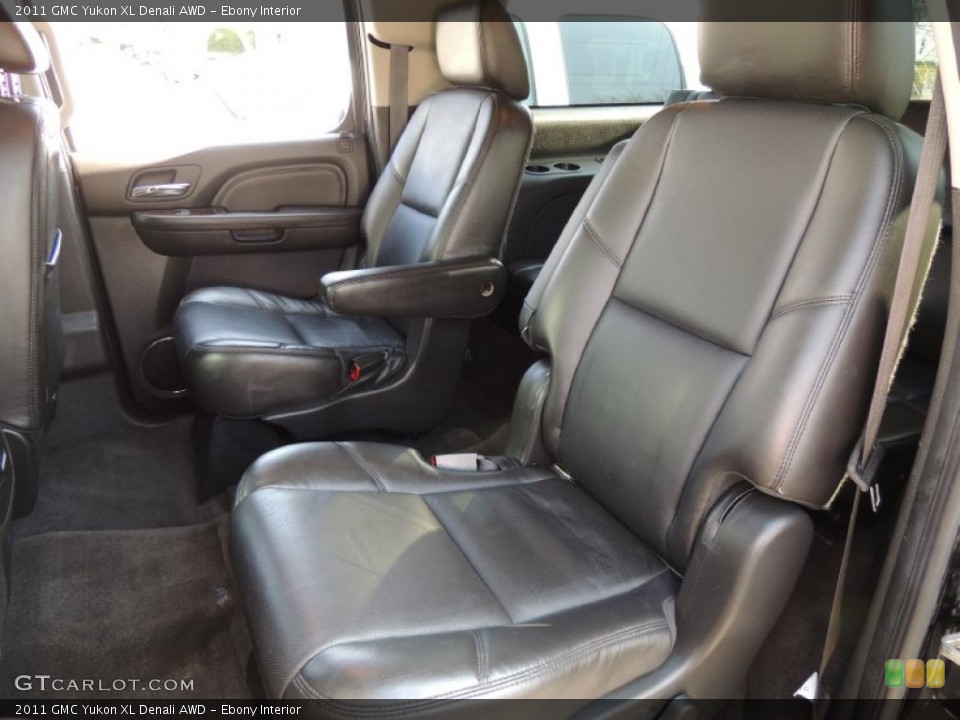 Ebony Interior Rear Seat for the 2011 GMC Yukon XL Denali AWD #79833688