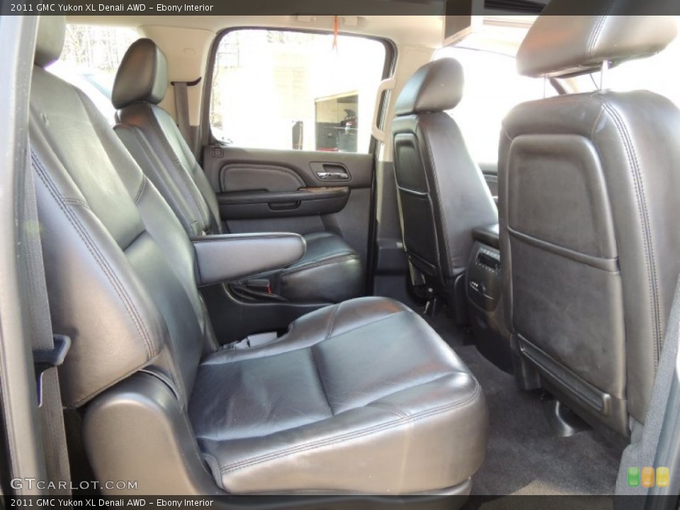Ebony Interior Rear Seat for the 2011 GMC Yukon XL Denali AWD #79833712