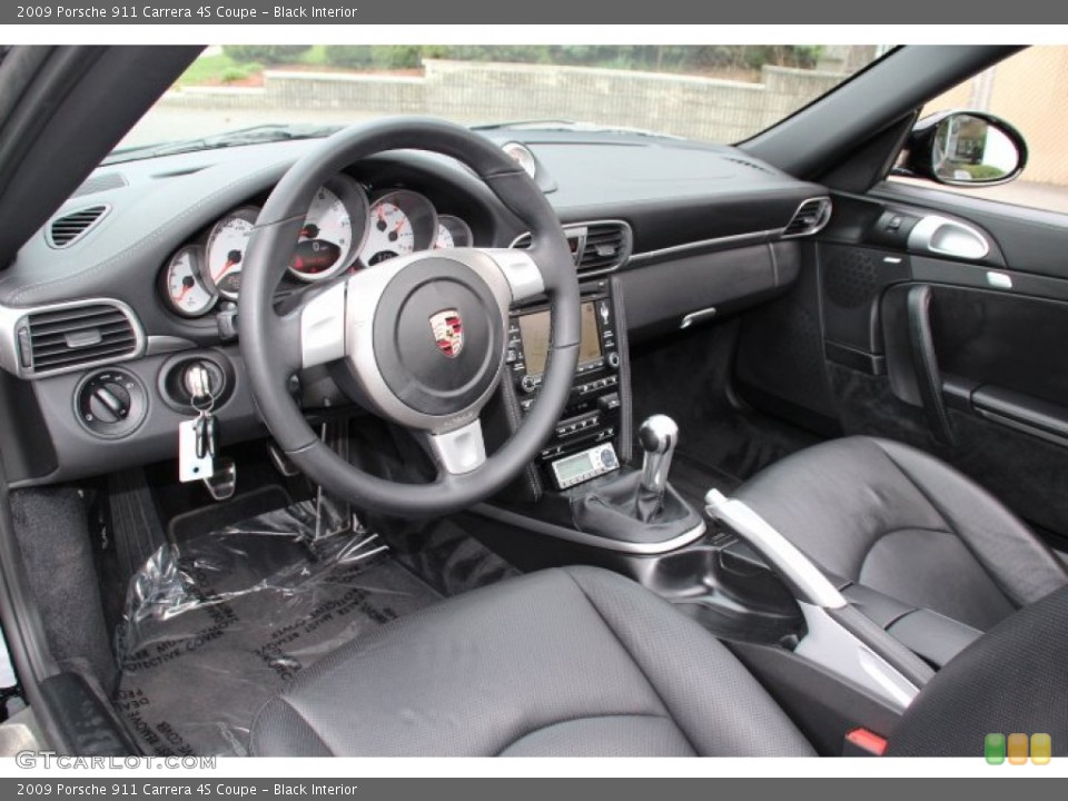 Black Interior Photo for the 2009 Porsche 911 Carrera 4S Coupe #79834294