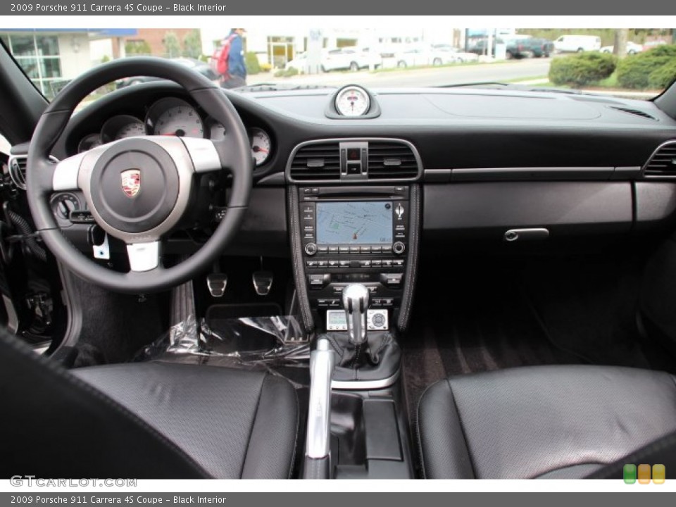 Black Interior Dashboard for the 2009 Porsche 911 Carrera 4S Coupe #79834348