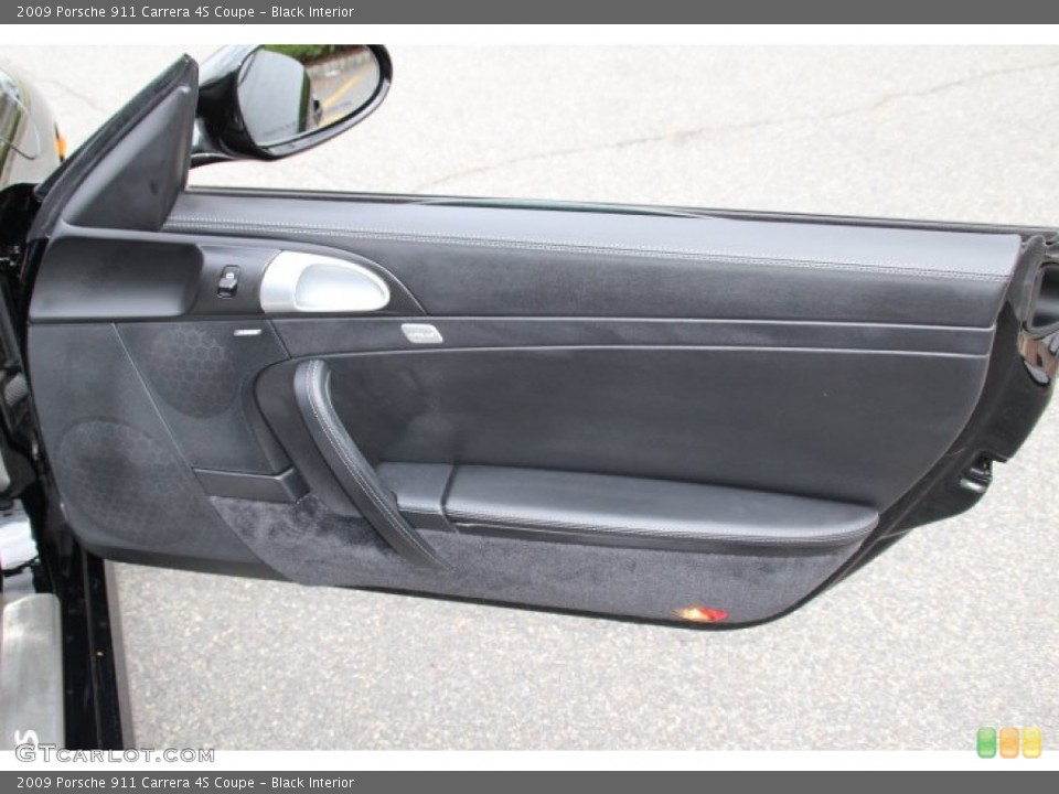 Black Interior Door Panel for the 2009 Porsche 911 Carrera 4S Coupe #79834487