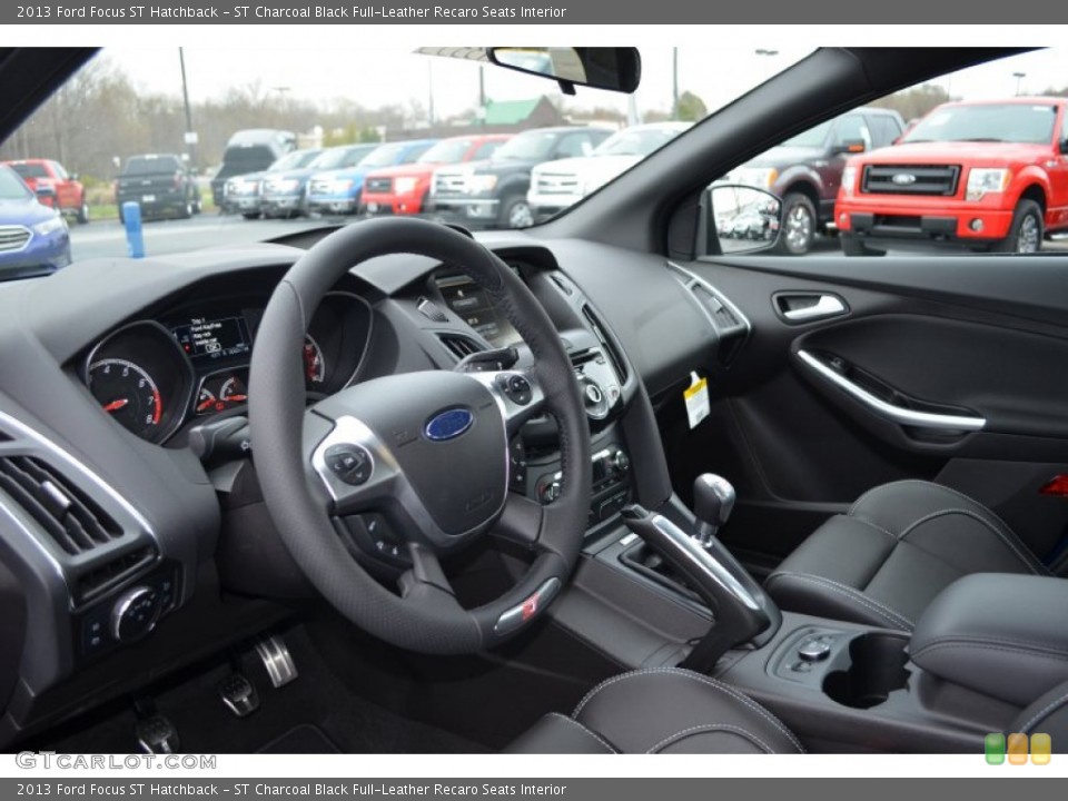 ST Charcoal Black Full-Leather Recaro Seats Interior Dashboard for the 2013 Ford Focus ST Hatchback #79834972