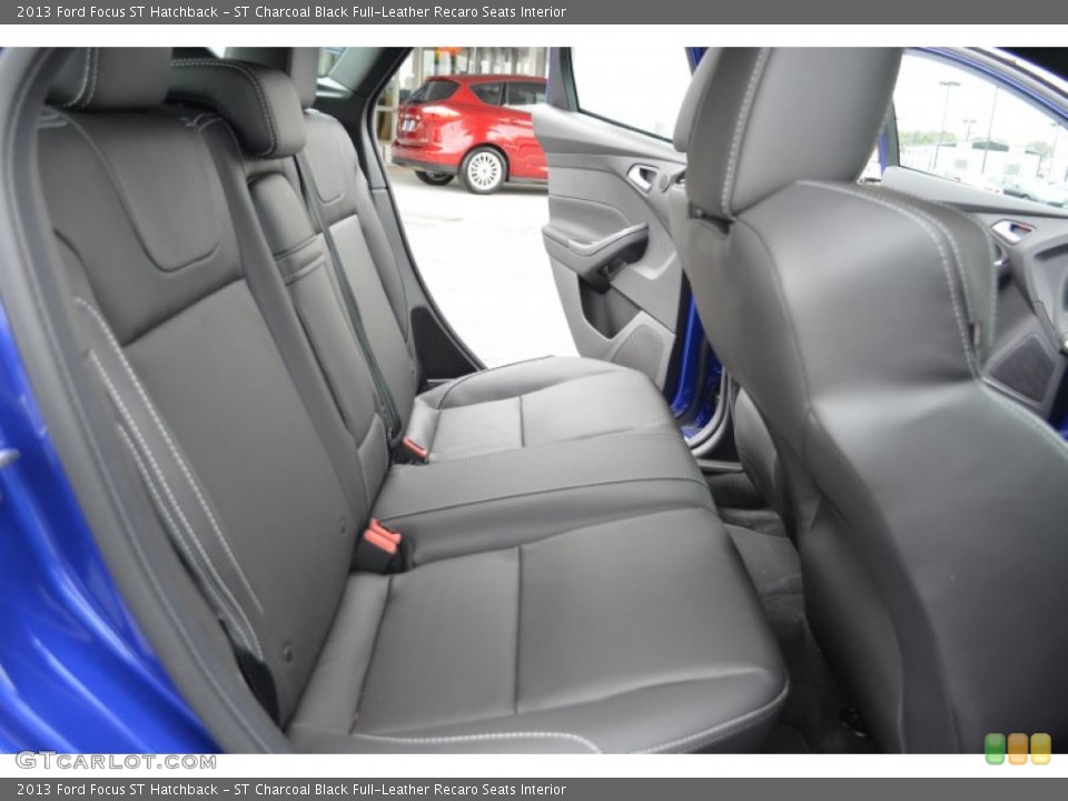 ST Charcoal Black Full-Leather Recaro Seats Interior Rear Seat for the 2013 Ford Focus ST Hatchback #79835042