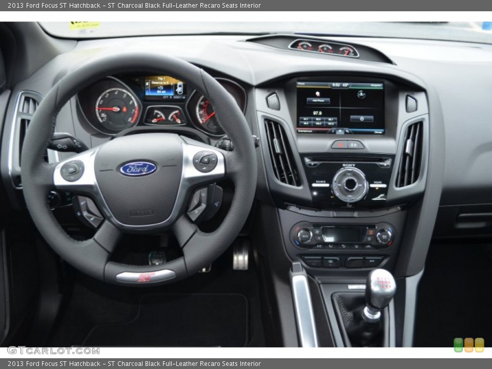 ST Charcoal Black Full-Leather Recaro Seats Interior Dashboard for the 2013 Ford Focus ST Hatchback #79835194
