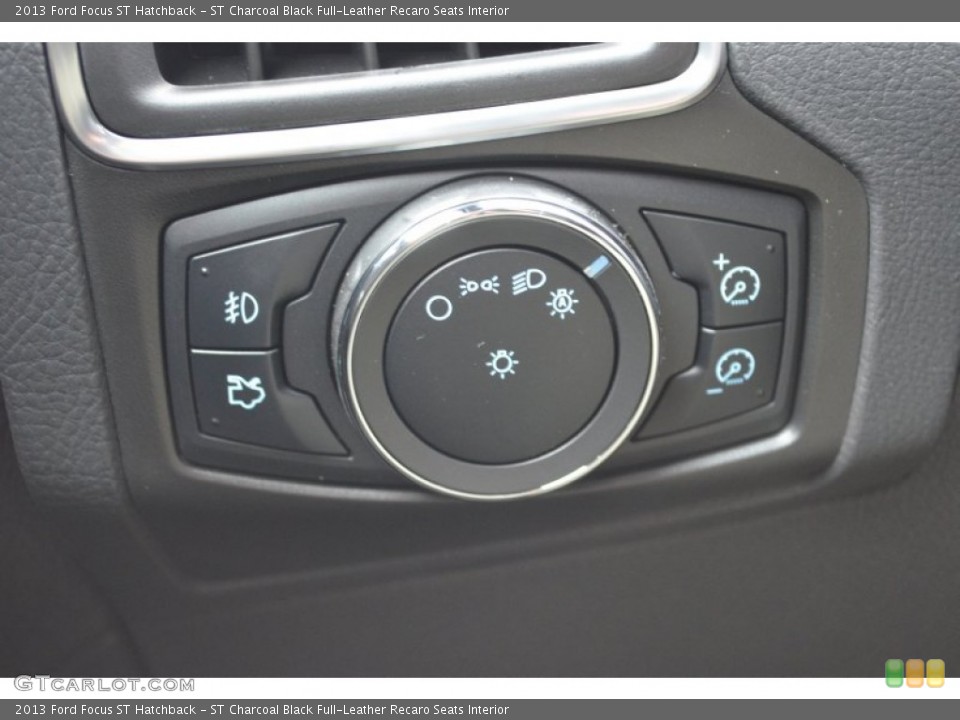 ST Charcoal Black Full-Leather Recaro Seats Interior Controls for the 2013 Ford Focus ST Hatchback #79835266
