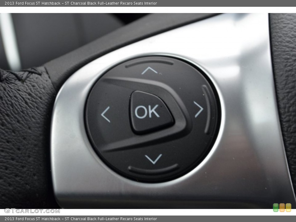 ST Charcoal Black Full-Leather Recaro Seats Interior Controls for the 2013 Ford Focus ST Hatchback #79835284