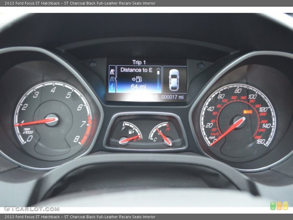 ST Charcoal Black Full-Leather Recaro Seats Interior Gauges for the 2013 Ford Focus ST Hatchback #79835323