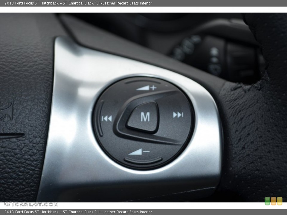 ST Charcoal Black Full-Leather Recaro Seats Interior Controls for the 2013 Ford Focus ST Hatchback #79835383