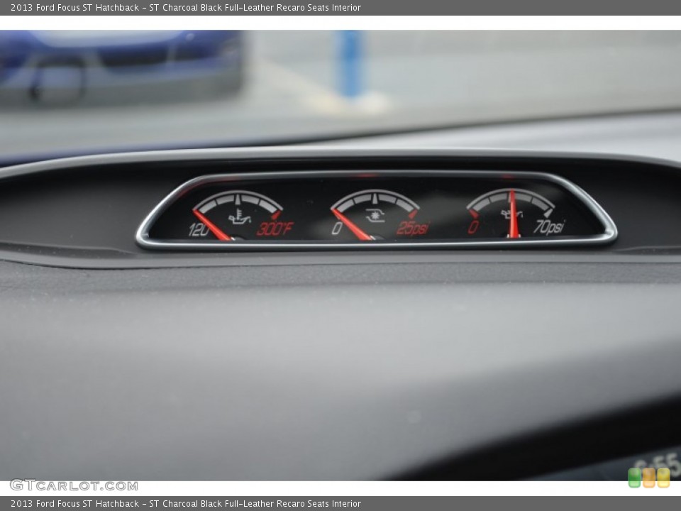 ST Charcoal Black Full-Leather Recaro Seats Interior Gauges for the 2013 Ford Focus ST Hatchback #79835420