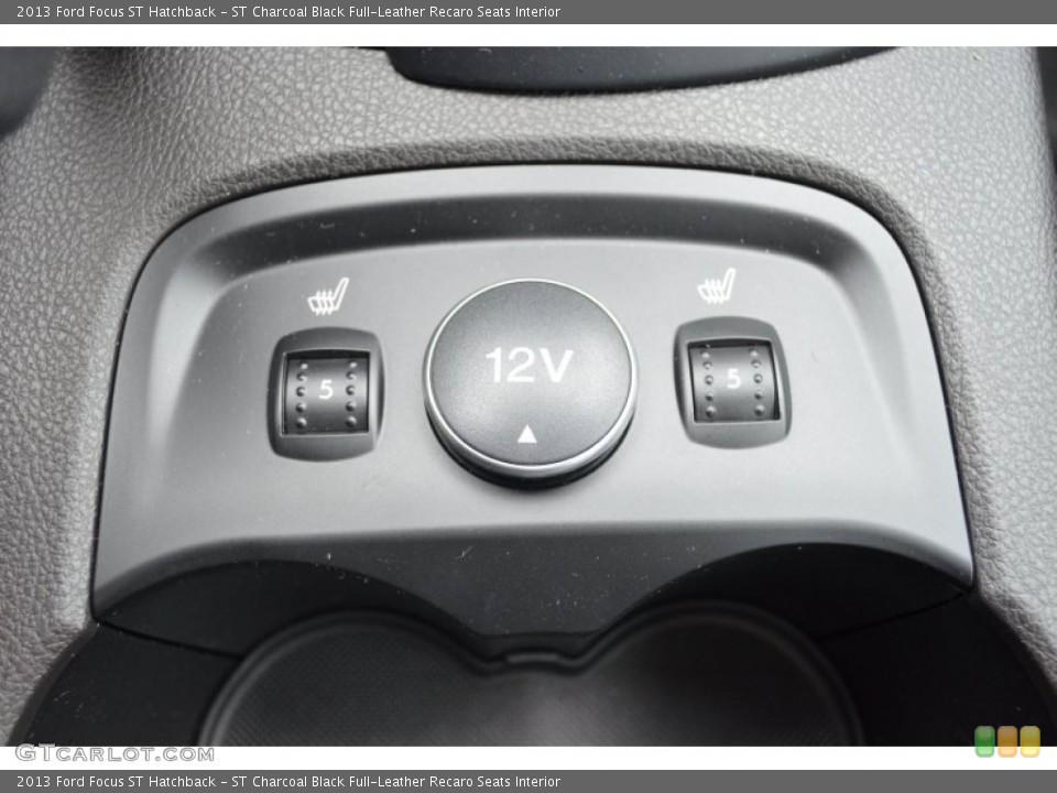 ST Charcoal Black Full-Leather Recaro Seats Interior Controls for the 2013 Ford Focus ST Hatchback #79835599