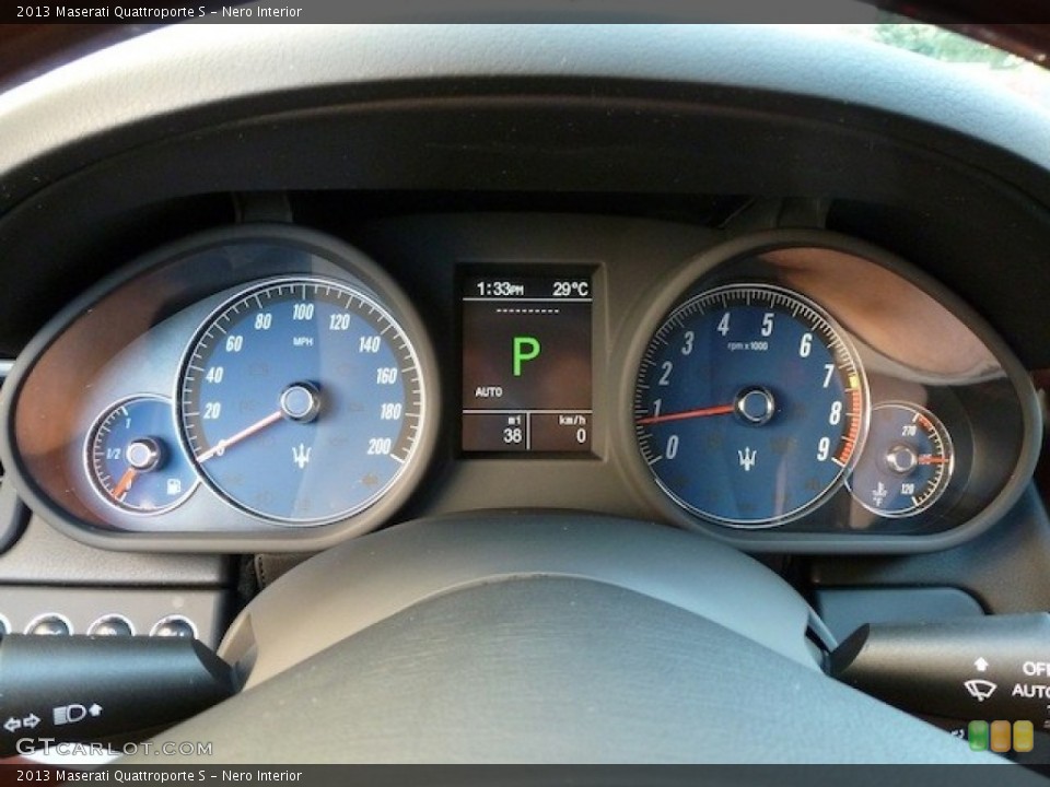 Nero Interior Gauges for the 2013 Maserati Quattroporte S #79835710