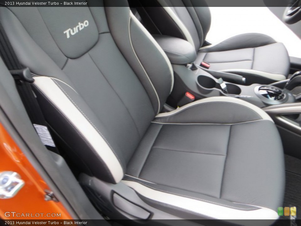 Black Interior Front Seat for the 2013 Hyundai Veloster Turbo #79837049