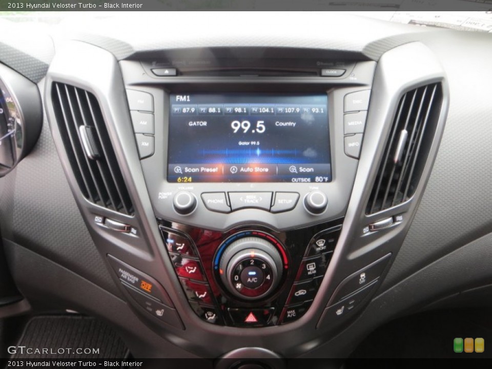 Black Interior Controls for the 2013 Hyundai Veloster Turbo #79837191