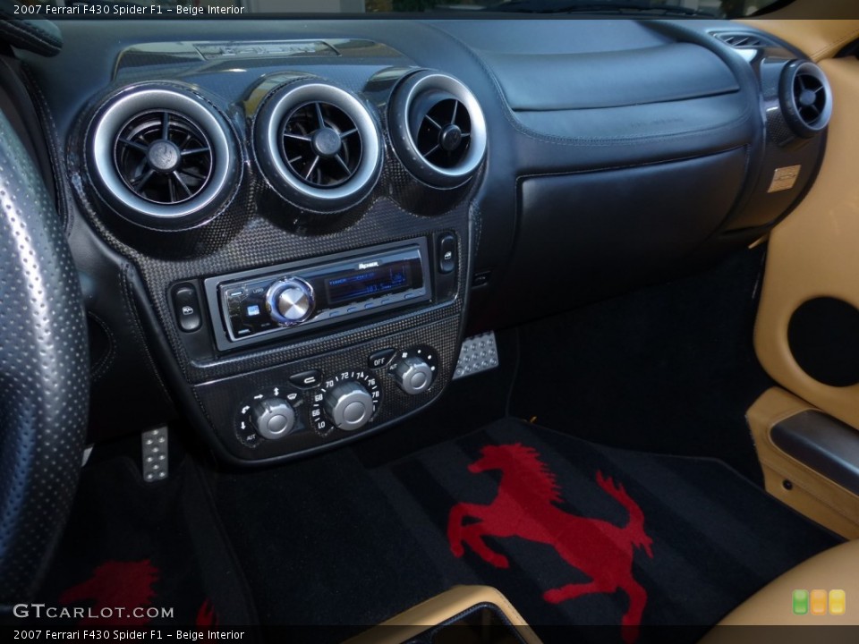 Beige Interior Controls for the 2007 Ferrari F430 Spider F1 #79837909