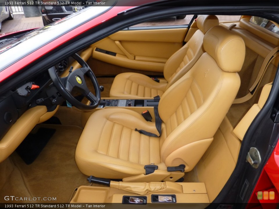 Tan Interior Front Seat for the 1993 Ferrari 512 TR  #79838830