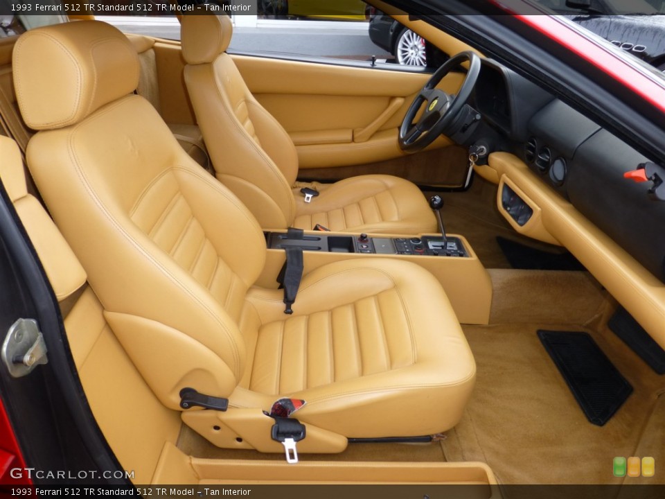 Tan Interior Front Seat for the 1993 Ferrari 512 TR  #79838944