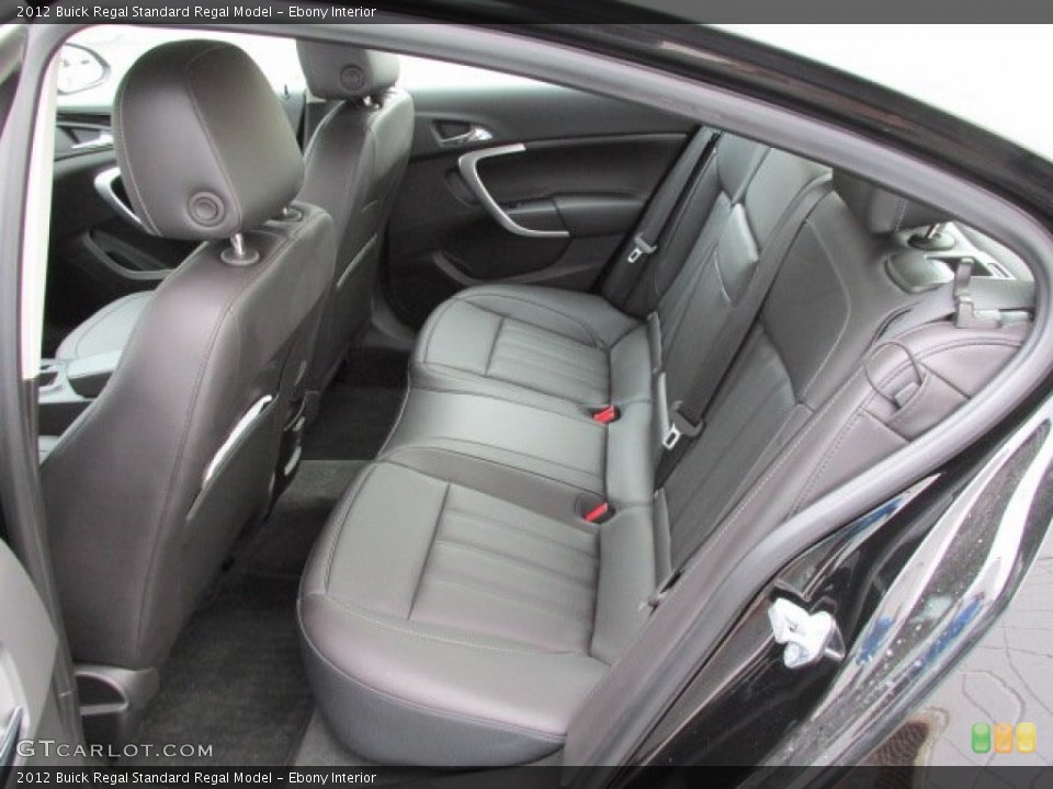 Ebony Interior Rear Seat for the 2012 Buick Regal  #79839412