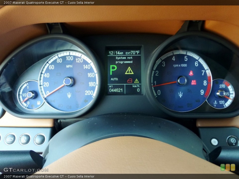 Cuoio Sella Interior Gauges for the 2007 Maserati Quattroporte Executive GT #79840312