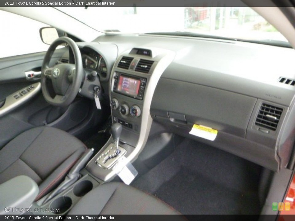 Dark Charcoal Interior Dashboard for the 2013 Toyota Corolla S Special Edition #79840628