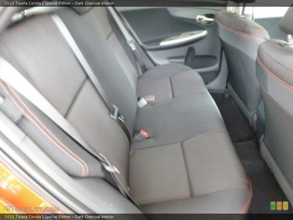 Dark Charcoal Interior Rear Seat for the 2013 Toyota Corolla S Special Edition #79840657
