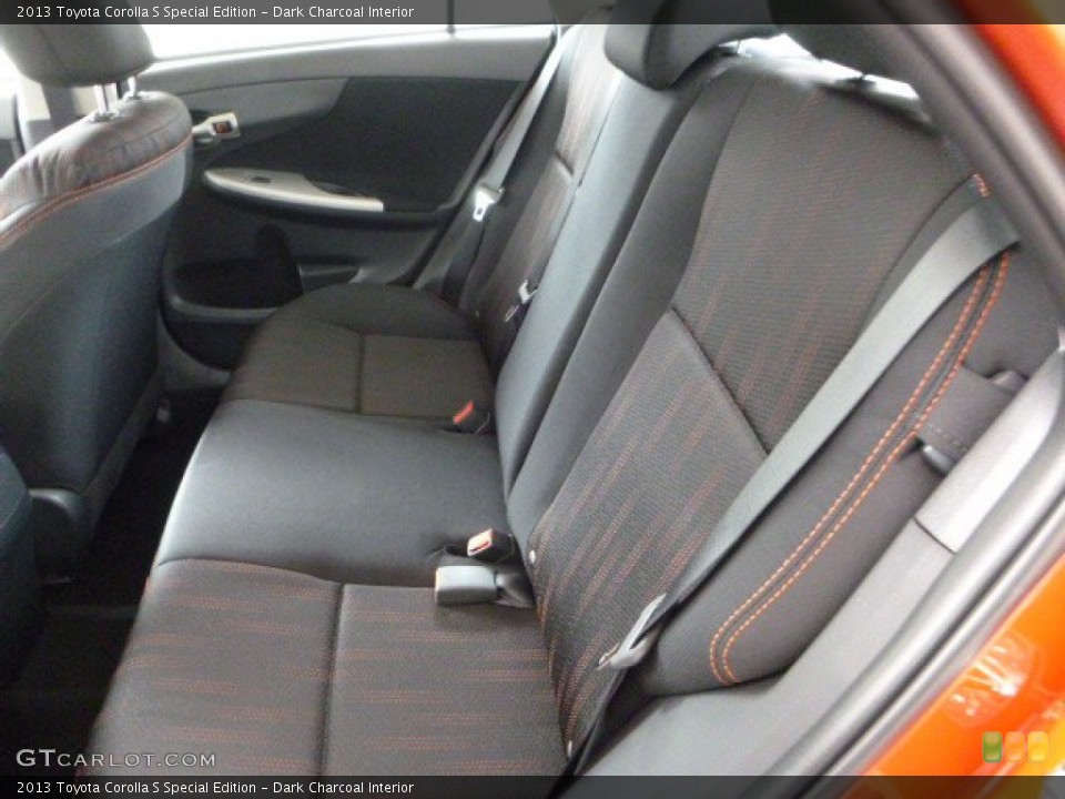 Dark Charcoal Interior Rear Seat for the 2013 Toyota Corolla S Special Edition #79840684