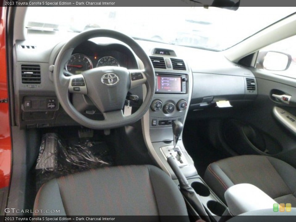 Dark Charcoal Interior Prime Interior for the 2013 Toyota Corolla S Special Edition #79840700