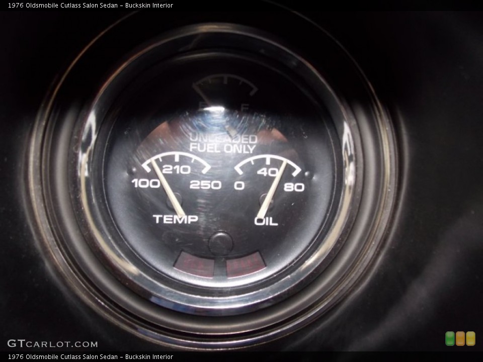 Buckskin Interior Gauges for the 1976 Oldsmobile Cutlass Salon Sedan #79844581