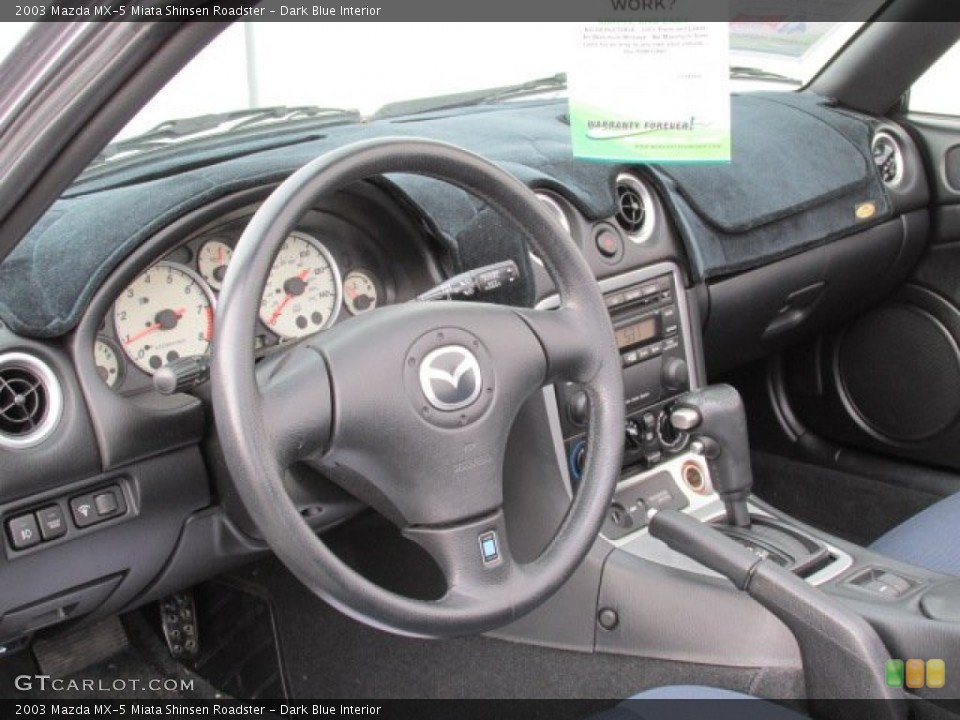 Dark Blue Interior Dashboard for the 2003 Mazda MX-5 Miata Shinsen Roadster #79845505