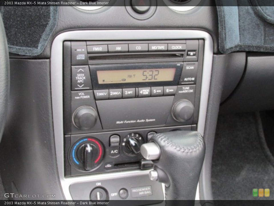 Dark Blue Interior Controls for the 2003 Mazda MX-5 Miata Shinsen Roadster #79845581