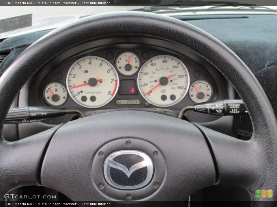 Dark Blue Interior Gauges for the 2003 Mazda MX-5 Miata Shinsen Roadster #79845622