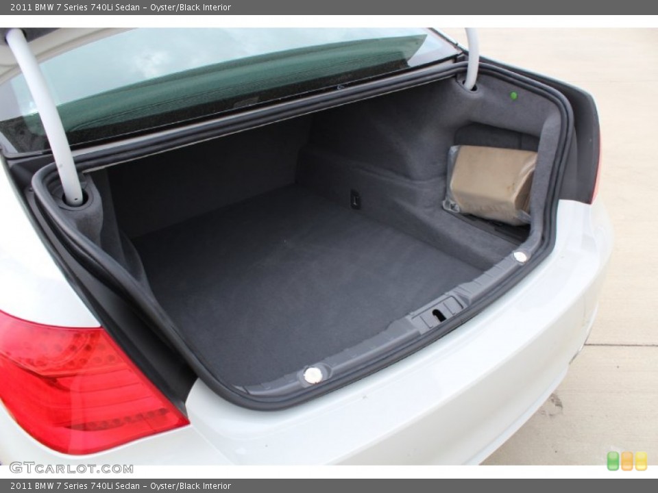 Oyster/Black Interior Trunk for the 2011 BMW 7 Series 740Li Sedan #79845625
