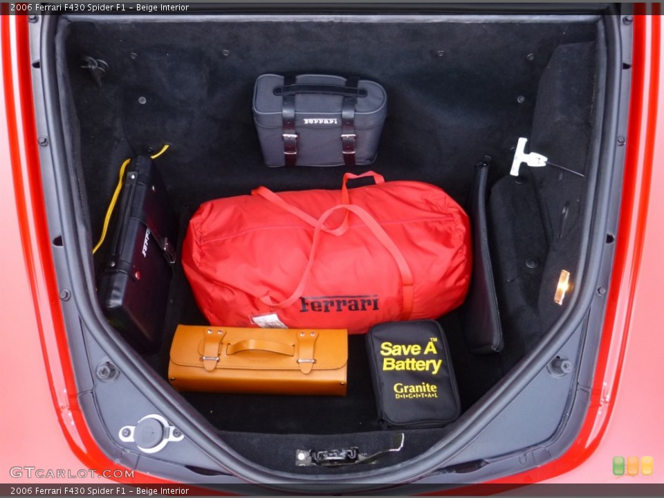 Beige Interior Trunk for the 2006 Ferrari F430 Spider F1 #79846142