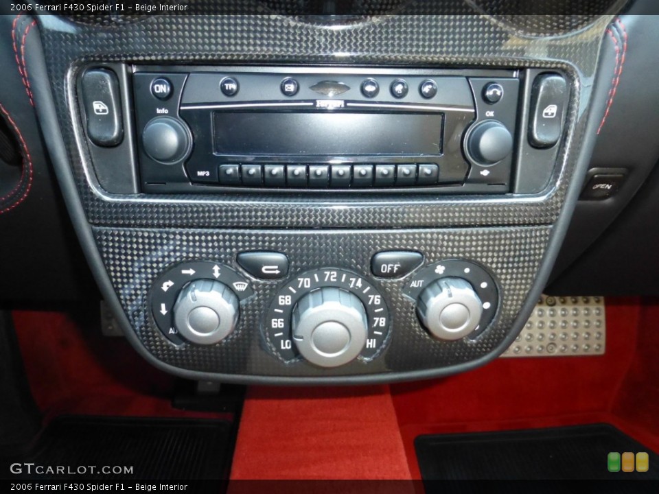 Beige Interior Controls for the 2006 Ferrari F430 Spider F1 #79846463