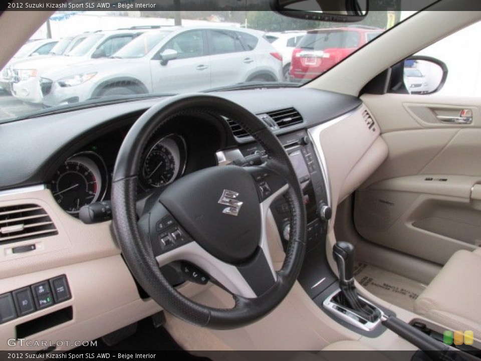 Beige Interior Dashboard for the 2012 Suzuki Kizashi Sport SLS AWD #79849348