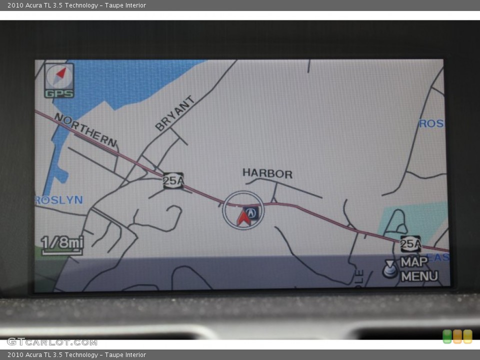 Taupe Interior Navigation for the 2010 Acura TL 3.5 Technology #79849817