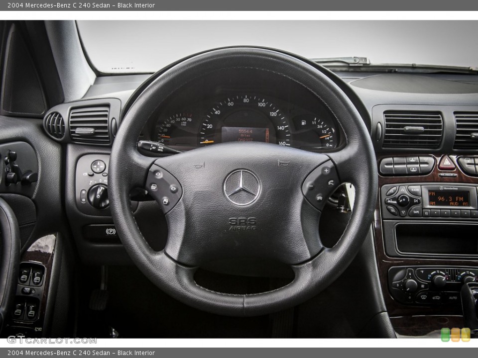 Black Interior Steering Wheel for the 2004 Mercedes-Benz C 240 Sedan #79850027