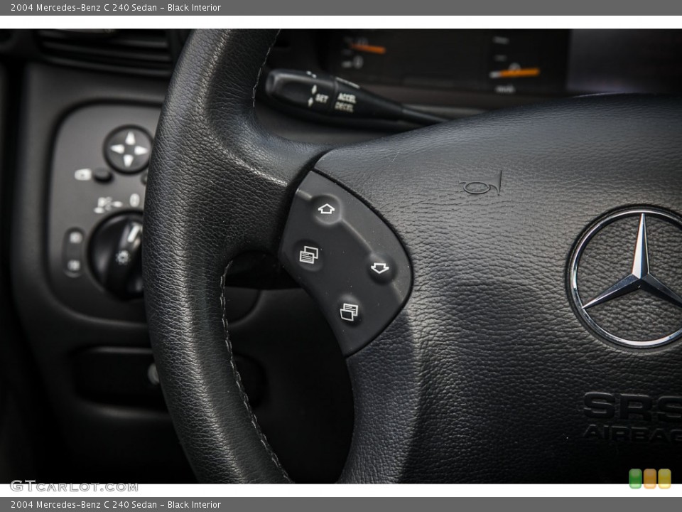 Black Interior Controls for the 2004 Mercedes-Benz C 240 Sedan #79850086