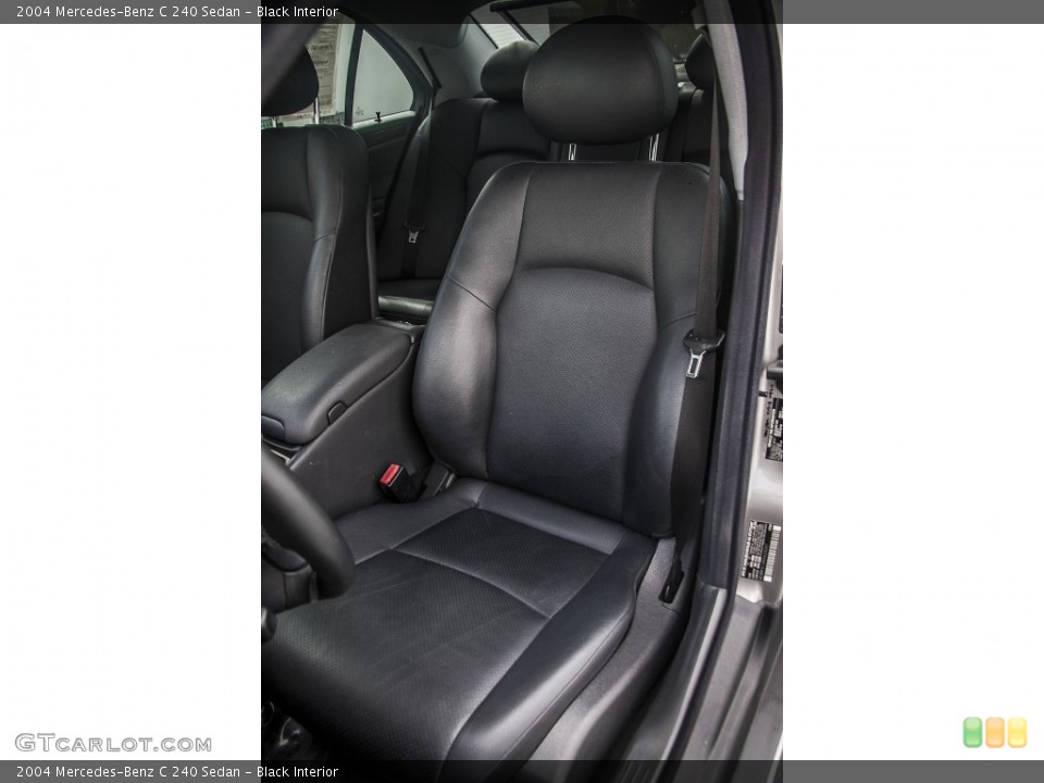 Black Interior Front Seat for the 2004 Mercedes-Benz C 240 Sedan #79850194