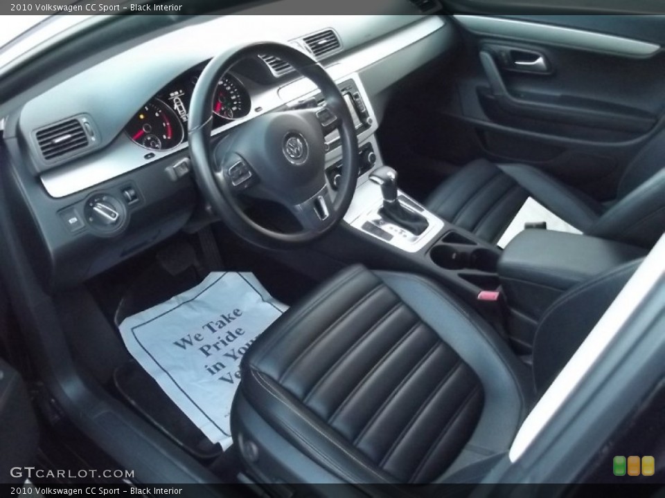 Black Interior Prime Interior for the 2010 Volkswagen CC Sport #79850837