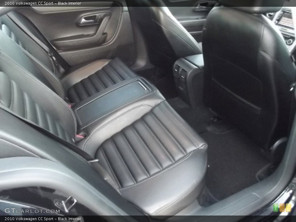 Black Interior Rear Seat for the 2010 Volkswagen CC Sport #79850932